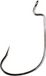 Gamakatsu Worm 314 MB - Maat 1/0 - Zwart - 6 stuks