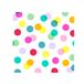 Homéa, Set van 20 papieren cocktailservetten, 3-laags, 25 x 25 cm, multi-confetti