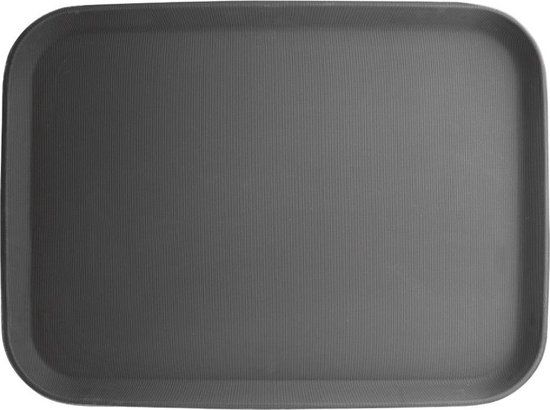 Kristallon Antislip Dienblad - 38 x 51cm - Zwart - Kunststof