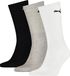 PUMA Regular Sport 3P Sokken - Maat 39-42 - Wit/Grijs/Zwart - Polyester - Heren - 3 paar