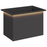 vidaXL Jardinière de jardin avec LED Noir 40 x 60 x 40 cm Acier