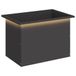 vidaXL Jardinière de jardin avec LED Noir 40 x 60 x 40 cm Acier