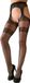 Cottelli Collection – Strook Legging met Gewoven Kousenband Open Kruis voor Toegang – Maat S – Zwart