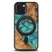 Bewood Coque Unique Pour iPhone 13 Mini - Turquoise Avec MagSafe