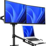 Merkloos TTD® Monitor Arm 2 Schermen & Laptop