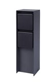BOLD 19523 Abano outdoor stopcontact tuin (stopcontactzuil) met 2 stopcontacten in antraciet