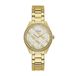 Guess GW0001L2 horloge dames staal goldplated met idem band met zirconia