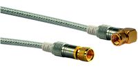 Schwaiger KVCWHD30 532 coax-kabel 3 m F Transparant, Wit