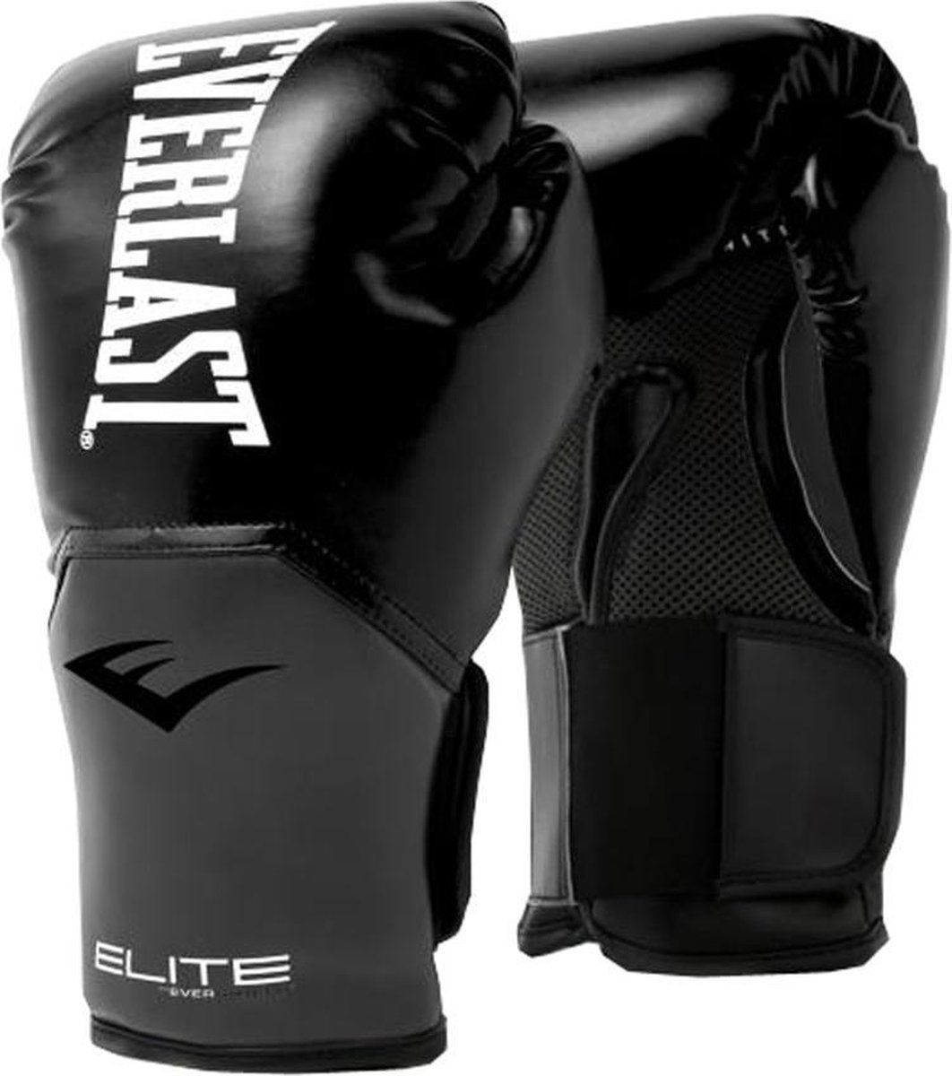 Everlast Pro Style Elite Bokshandschoenen - 12 oz - Zwart / Grijs