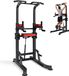 StarTech Pull-up station & pull-up bar - Krachttoestel voor dips - Draagvermogen: 150 kg - H-frame - Stabiele basis - Trapplatform - 9-voudig in hoogte verstelbaar - Voor training van het bovenlichaam
