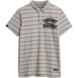 Superdry Vintage Athletic Korte Mouw Poloshirt Grijs M Man