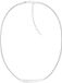 Calvin Klein Dames Ketting - Choker - Staal - Zilverkleurig - 1 mm breed - 45 cm lang