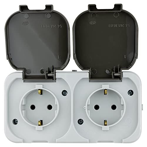 REV Ritter GmbH AquaTop Contactdoos voor vochtige ruimtes IP44 Grijs