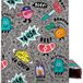 Grafoplas Schoolmap A4 met 4 ringen, 25 mm, willekeurig design van Elena Corredoira, gemengde ringtype (D-vorm), FSC-gecertificeerd, hardcover, glanzend gelamineerd, perfect materiaal