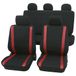 Petex universele stoelbekleding 11 stuks Samoa, rood
