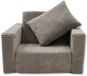 ODOL-PLUSZ Fauteuil pour enfants Banc pliable Pouf doux pour enfants, Fauteuil relax multifonctionnel et matelas, beige