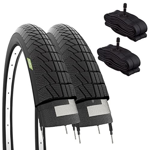 2 Graziella City Bike fiets kinderen 2 afdekkingen 20 x 1,75 cm (47-406) + Amerikaanse banden zwart