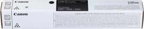 Canon C-EXV 67 Zwart Toner Cartridge - Origineel