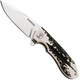 Böker Arbolito Wilki H 01BA3722H Satin 14C28N, Stag, zakmes