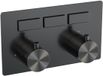 Brauer Gunmetal Edition - 3 Weg - Inbouwthermostaat - Drukknoppen - In/afbouwdelen - Gunmetal Geborsteld PVD