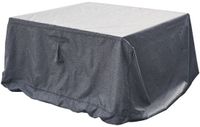Hespéride Beschermhoes voor vierkante tafel Hambo 165 x 165 x 80 cm Polyester Zwart/Wit