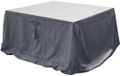 Hespéride Beschermhoes voor vierkante tafel Hambo 165 x 165 x 80 cm Polyester Zwart/Wit