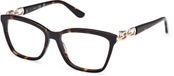 Guess GU50181 Dark havana Vierkant Acetaat Vrouwen Brilmonturen