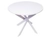 INNOVATION HOME FURNISH S.L. Table à manger ronde effet bois blanc 90x90x77cm