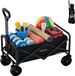 LifeGoods Chariot pliable - 80L - Capacité de charge 80KG - 75x49x70CM - Chariot pliable - Polyester lavable - Noir