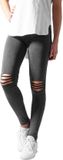 Urban Classics Slashed Knee Dames Legging - gemêleerd grijs - XL