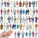 Icecat Miniatures de figurines humaines, lot de 100 pièces – Idéales pour les dioramas et les scènes ferroviaires