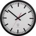 EUROTIME Wandklok Zendergestuurd 40 cm Zwart
