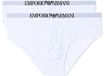 Emporio Armani 2-Pack Slips L Blanc