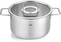 Fissler Pure Collection Inox Casserole avec couvercle en verre - 24cm