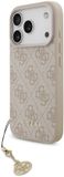 Guess 4G Charm Backcover met Hanger - Geschikt voor iPhone 17 Pro - MagSafe Compatibel - Rose