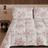 PETTI Artigiani Italiani Winterdekbed 220 × 260 cm | Botanisch 03 Poederroze