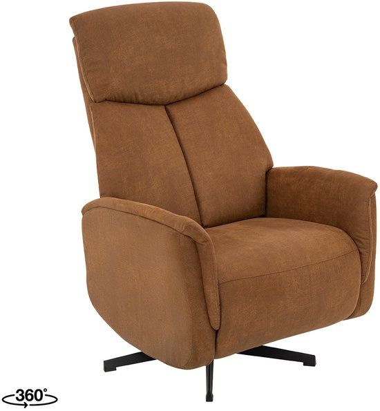 LABEL51 Aarhus Fauteuil - Bruin - KunstLeer