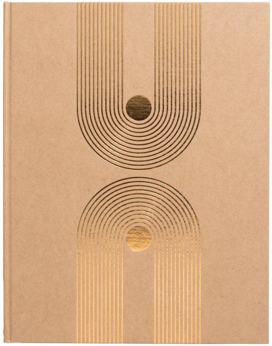 Exacompta Gastenboek 100 pagina's met goudsnede Graphik - Kraft - 47849E