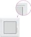 vidaXL - Vast raam - PVC - Wit - RISOR - 70 x 70 cm - Links binnendraaiend