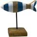 Signes Grimalt Figurine décorative en bois bleu poisson
