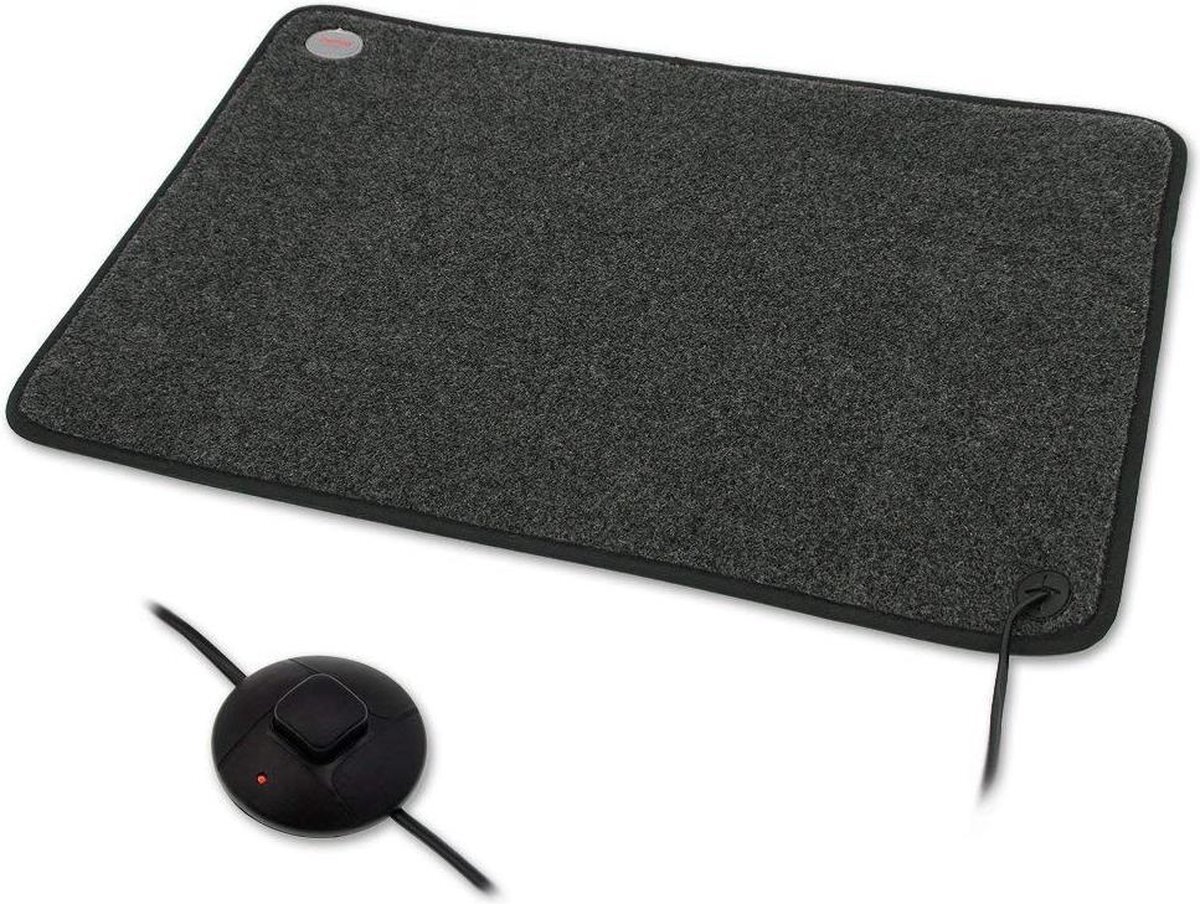 Thermo warme voetenmat met voetschakelaar 85 Watt 40x60cm Met veiligheidstemperatuurbegrenzer, anti-slip