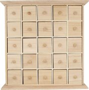 Artemio 14001073 kast met 25 laden, hout, om te decoreren, beige, eenheidsmaat