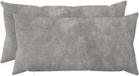 vidaXL Kussensloop HEERLEN Lichtgrijs 40 x 80 cm (2 stuks)