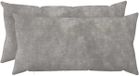 vidaXL Kussensloop HEERLEN Lichtgrijs 40 x 80 cm (2 stuks)