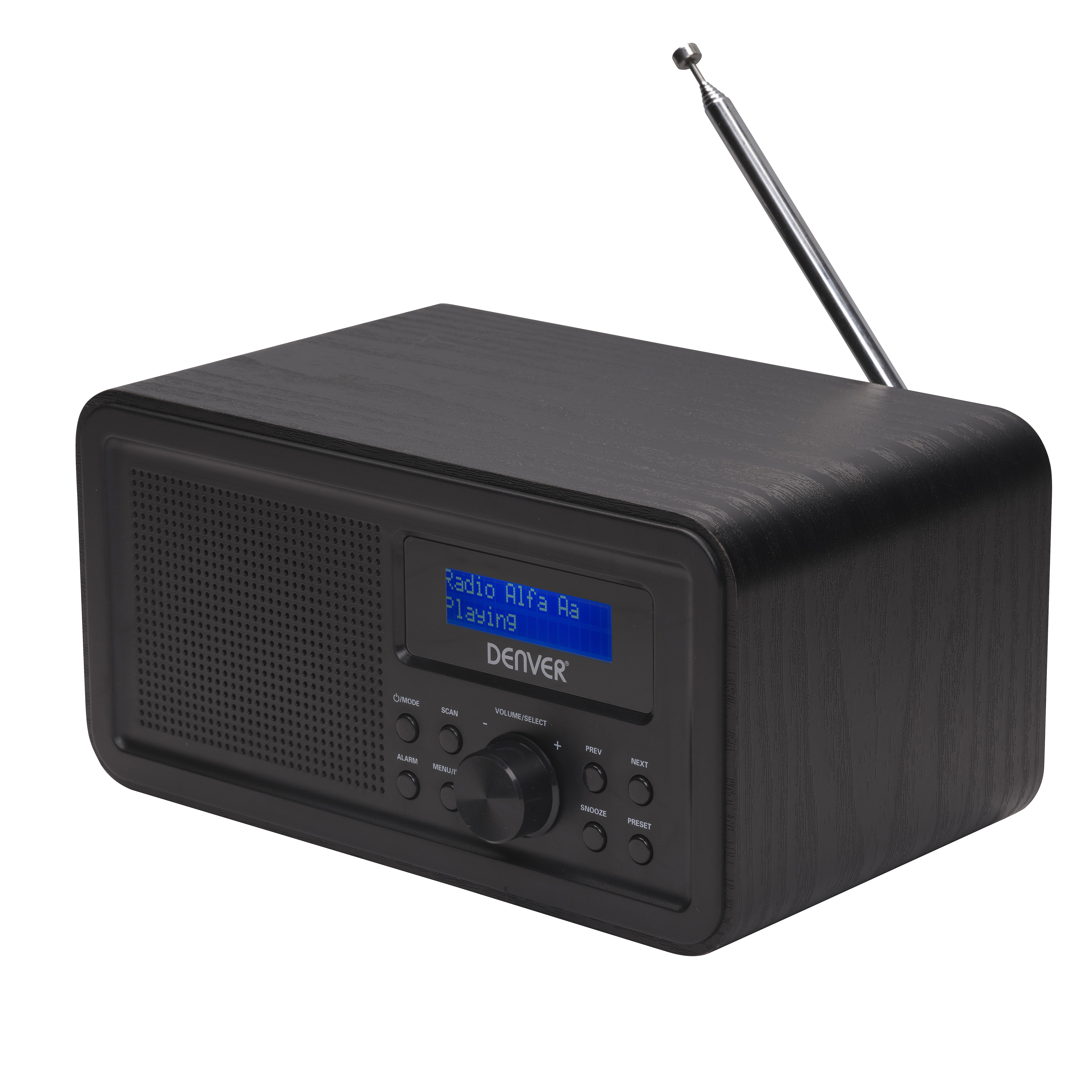 Denver DAB-30BLACK Personal Digital Radio - DAB+, FM, LCD, Black
