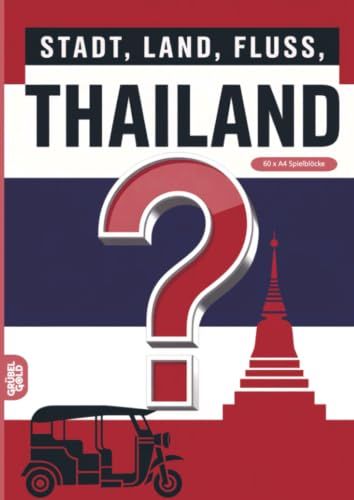 Stadt, Grübelgold Stadt, Land, Fluss, Thailand Paperback