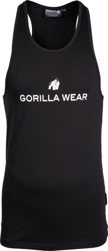 Gorilla Wear Carter Stretch Tank Top - Zwart - Heren - Maat S