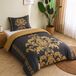 Couette une personne microfibre 135x200 cm avec 2 taies d'oreiller - hypoallergénique et réversible