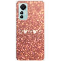 1001 coques Xiaomi Mi 12 Lite Paillettes coeur bedrukt siliconen hoesje