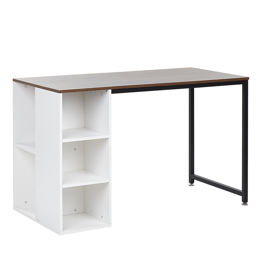 Beliani DESE Bureau - Donker Houtkleur - 120 cm